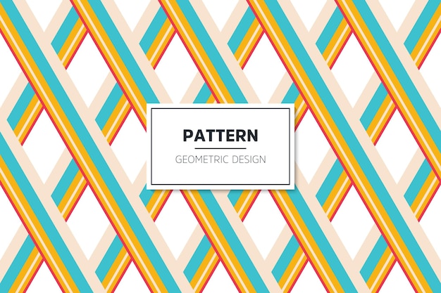 Geometric colorful seamless lineal pattern