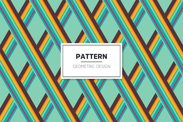 Geometric colorful seamless lineal pattern