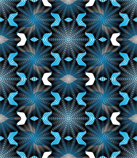 geometric colorful stripy overlay seamless pattern, bright vector abstract background. graphic symmetric ornament.
