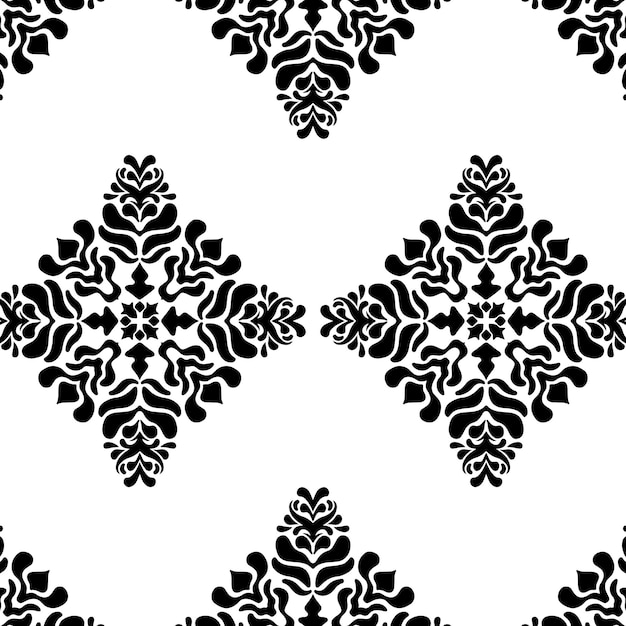 Vector geometric cool abstract floral pattern