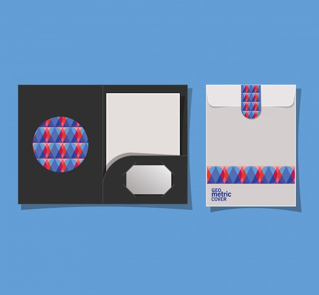 Vector geometric cover file and envelope