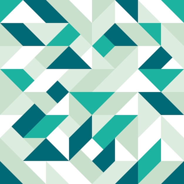 Geometric creative minimalistic cube poster Vector background with bright turquoise colors