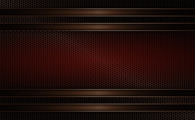 Geometric dark mesh background with a red tint