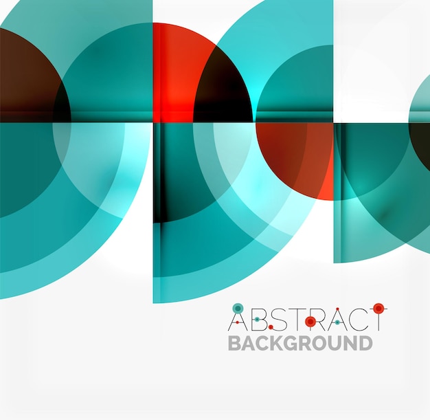 Geometric design abstract background circles