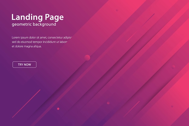 Geometric design background modern template landing page, banners and futuristic posters