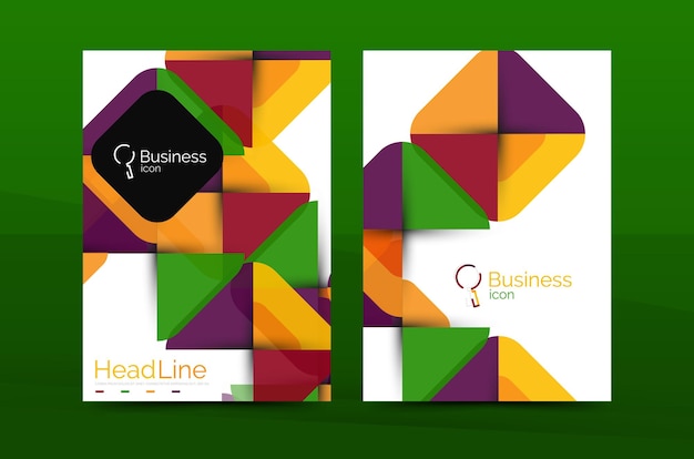 Geometric design business annual report a4 brochure