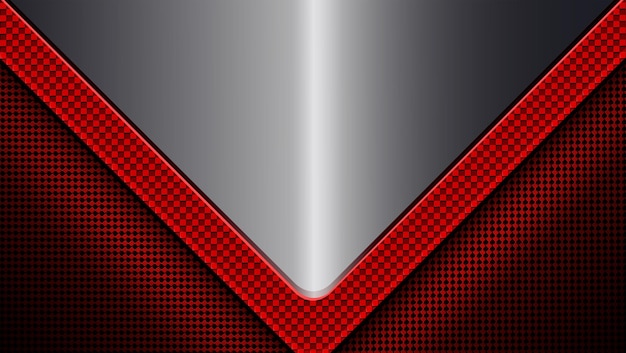 Vector geometric design with a red arrow