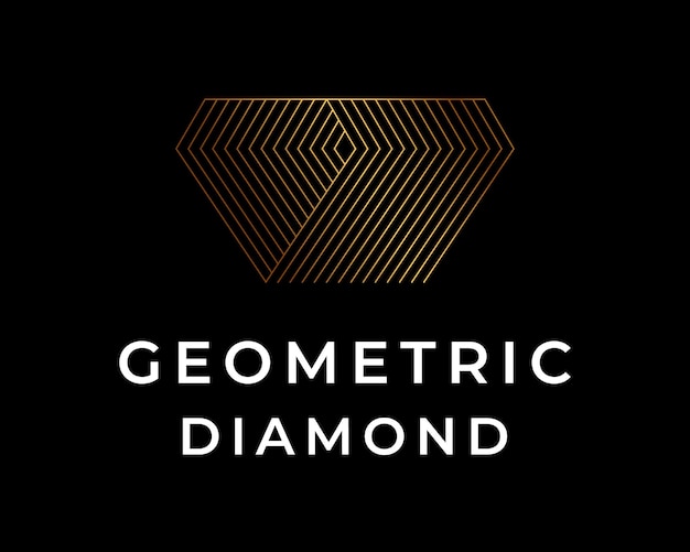 Geometric diamond logo design.