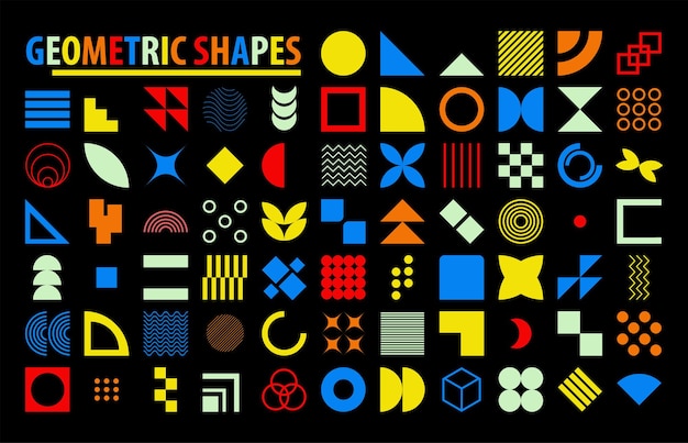 Vector geometric element shapes