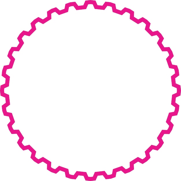 透明な背景に分離されたピンクの線を持つ幾何学的な要素