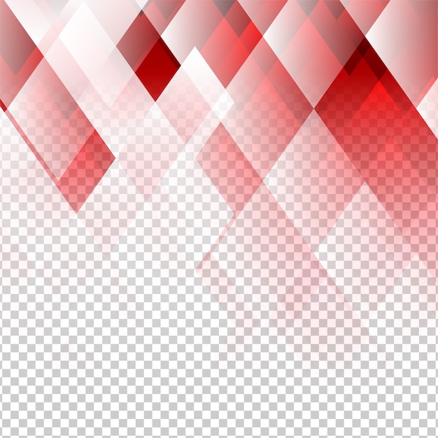 Geometric elements red color abstract vector