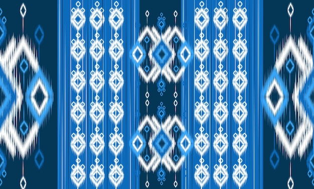 Modello ikat etnico geometrico design tradizionale orientale per lo sfondo.