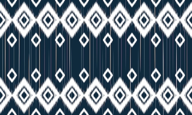 Geometric ethnic oriental ikat pattern traditional