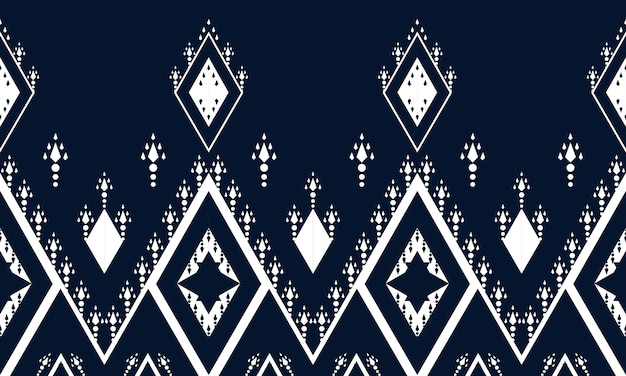 Geometric ethnic oriental ikat seamless pattern.