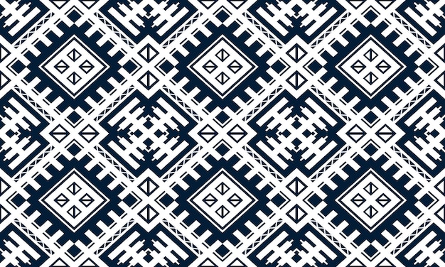 Geometric ethnic oriental ikat seamless pattern.