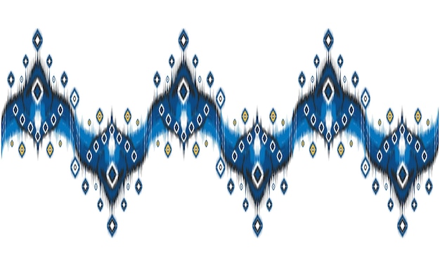 Vector geometric ethnic oriental ikat seamless pattern.