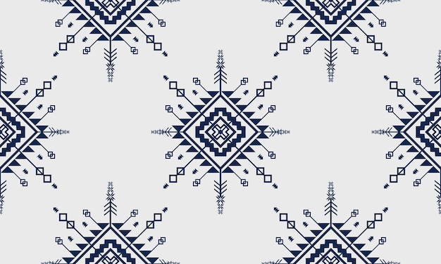 Vector geometric ethnic oriental ikat seamless pattern.