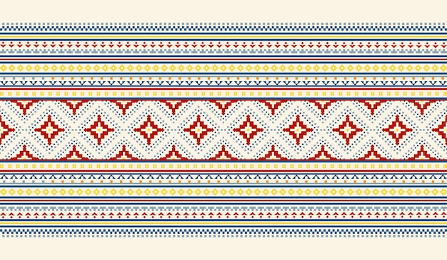 Geometric ethnic oriental pattern background. Pattern embroidery design.