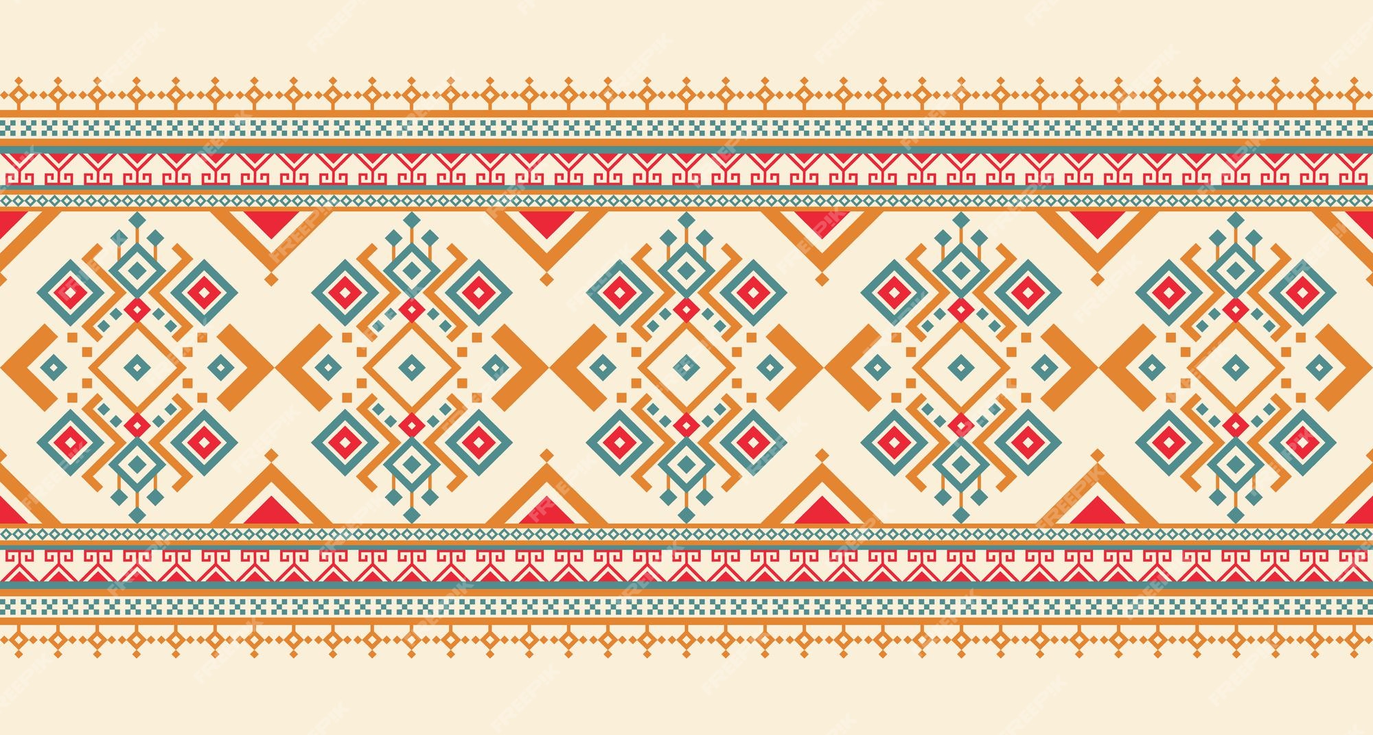 Premium Vector | Geometric ethnic oriental pattern background
