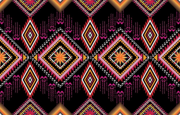 Geometric ethnic oriental seamless pattern traditional Design for background,carpet,wallpaper,cloth