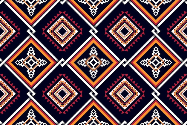 Geometric ethnic oriental seamless pattern traditional Design for fabriccarpetclothingbackground