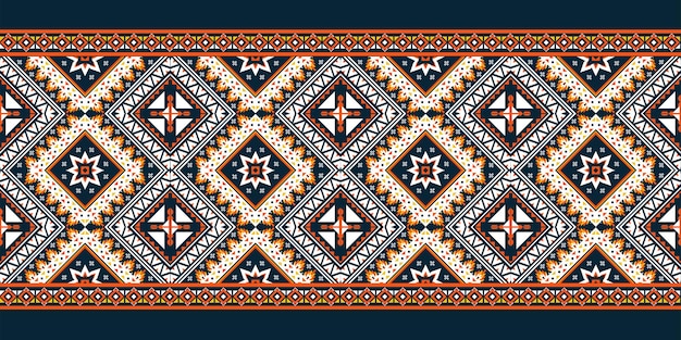 Geometric ethnic pattern seamless.
design for background,carpet,wallpaper,clothing,wrapping,batik,fabric,vector illustration.embroidery style.