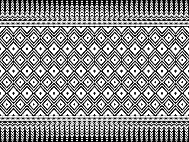 Geometric ethnic pattern seamless design for background or wallpaper