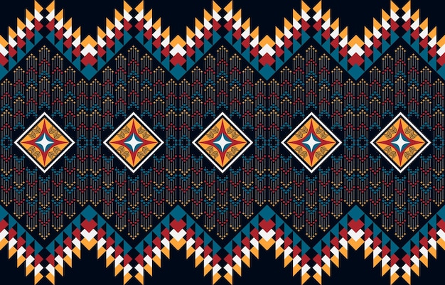シームレスな幾何学的なエスニック パターン。民族のシームレスなパターン。布地用 カーテン 背景