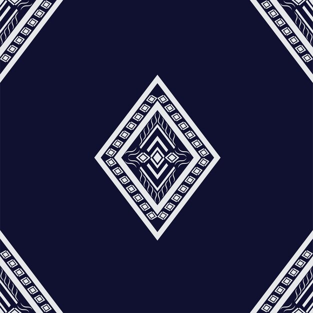 Вектор Геометрическая вышивка этнической текстуры на темно-синем фоне, обои, юбка, ковер, обои.