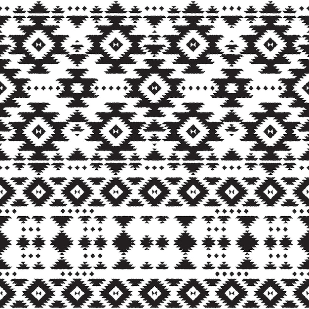 Vector geometric ethnic tribal pattern 036