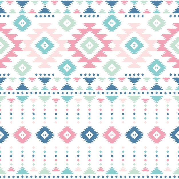 Vector geometric ethnic tribal pattern 043