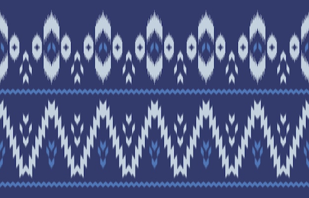 Geometric ethnic vintage texture vector art design textile fashion pattern line ikat seamless