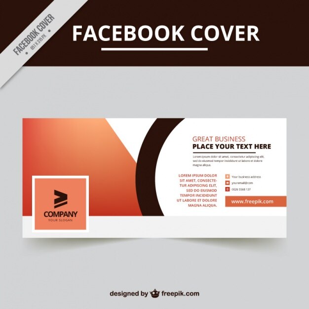 Geometric facebook cover design