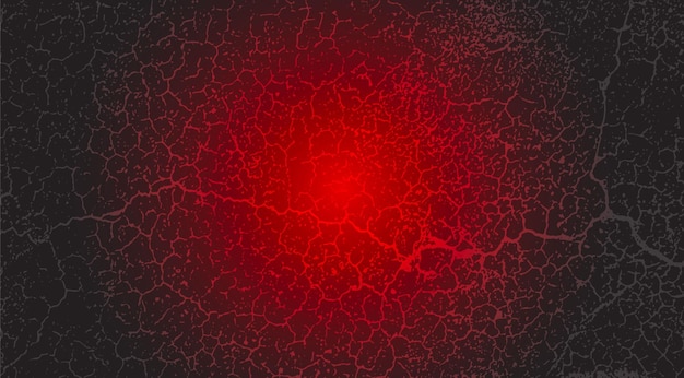 Vector geometric fingerprint art digital grunge a circular pattern on a black background a lava red