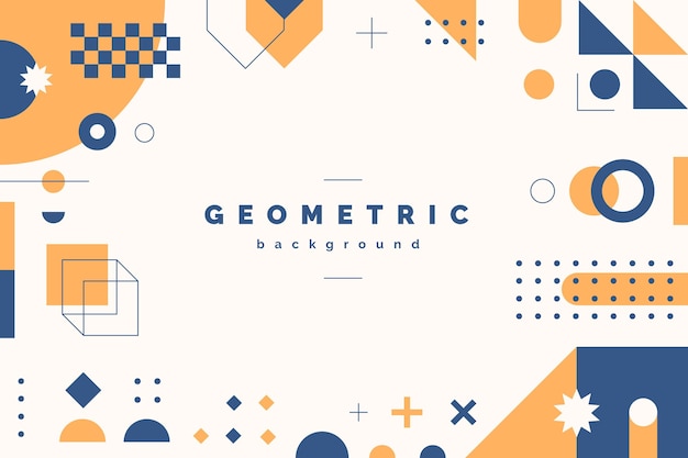 Geometric flat abstract background