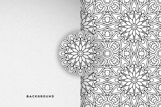 geometric floral background  