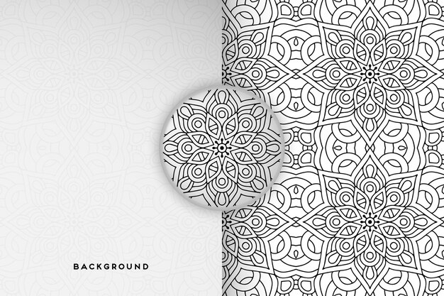 Geometric floral background