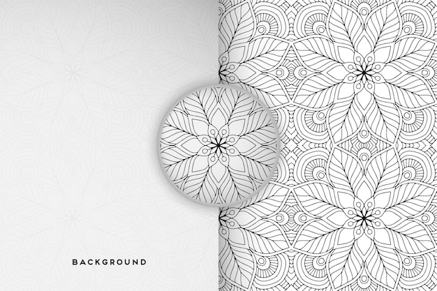 geometric floral background  