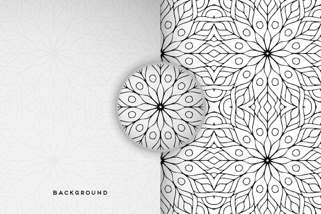 geometric floral background  