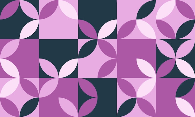 Geometric floral pattern background