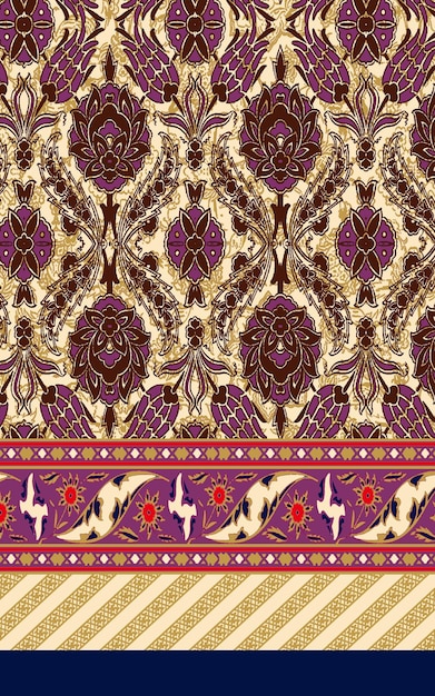 Vector geometric floral pattern print shirt design for print