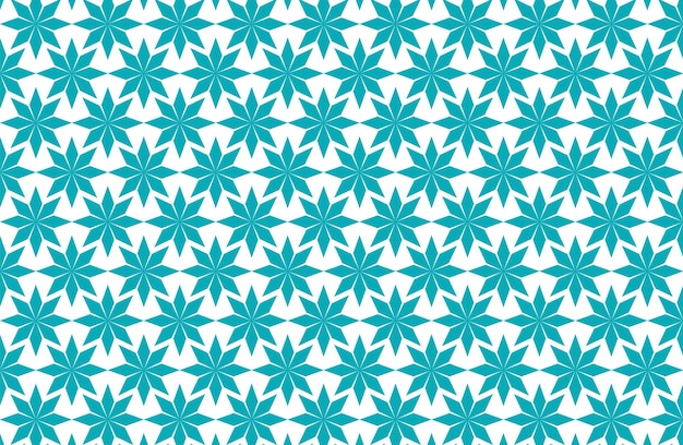 Geometric Floral Star Pattern