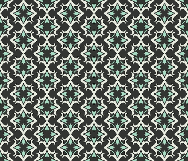 Geometric flower floral seamless pattern background
