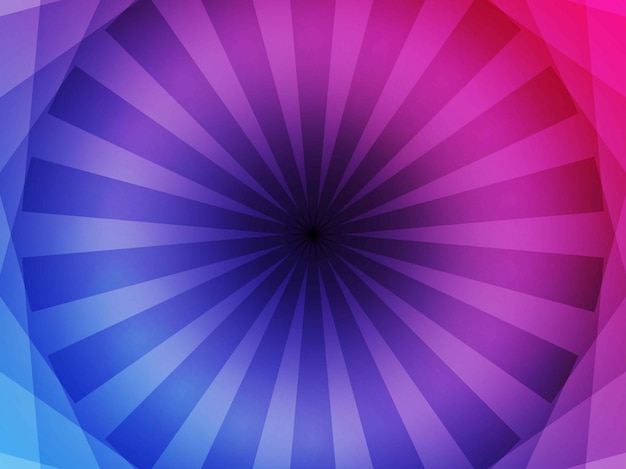 Geometric flower red and Blue background 