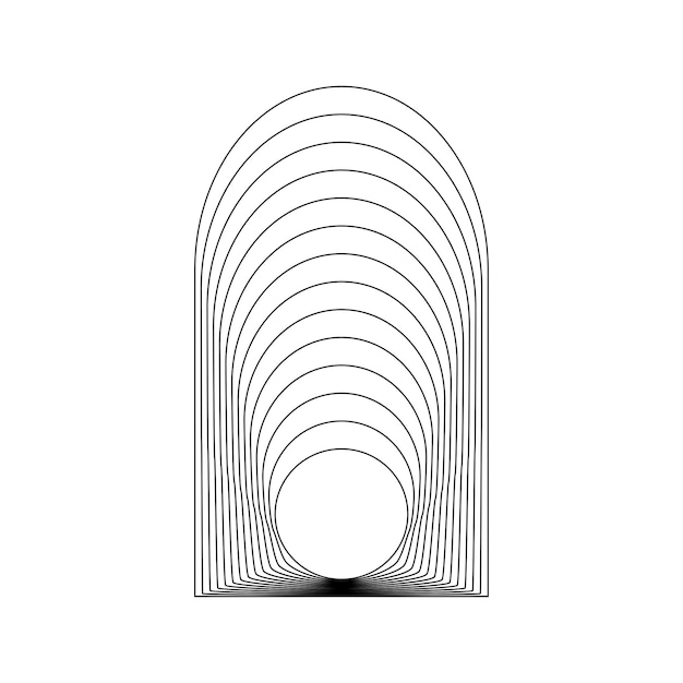 Geometric Fractal Arch Shape