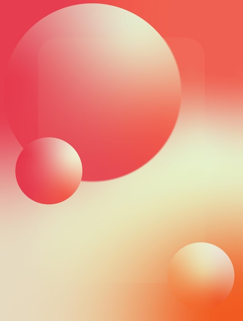 Vector geometric gradient background with blur glass effect