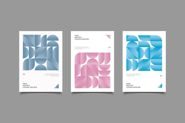 geometric gradient cover collection