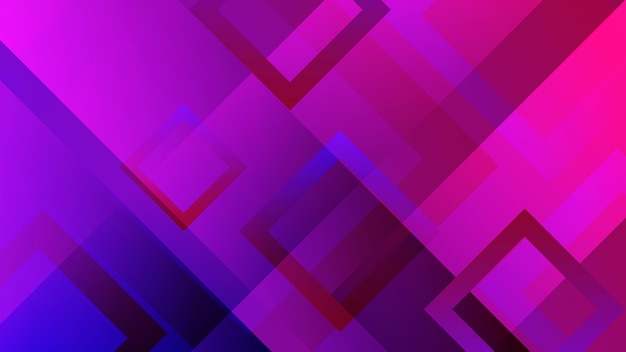 Geometric gradient shapes landing page template
