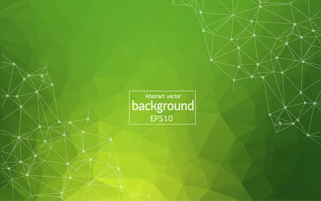 Geometric Green Polygonal background 