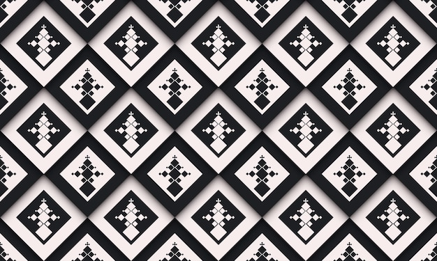 Geometric groovy pattern simple design